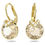 Miniatura: Swarovski - ORECCHINI PENDENTI BELLA V TONDO, TONO DORATO, PLAC COLOR ORO 566209