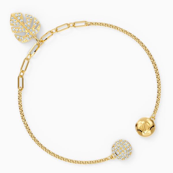 Miniatura: Swarovski - STRAND REMIX COLLECTION TROPICAL LEAF, BIANCO, COLOR ORO 5528850