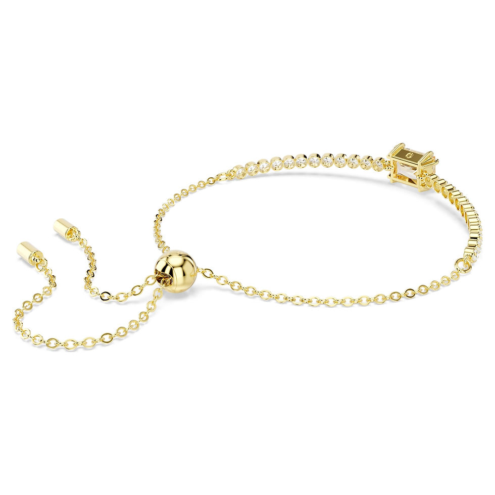 Miniatura: Swarovski -  BRACCIALE TENNIS MATRIX, CARAMELLO, PLACCATO COLOR ORO 5730699