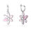 Miniatura: Swarovski -  ORECCHINI PENDENTI GEMA TAGLIO MISTO, FIORE, ROSA, PLAC ROD 5658397