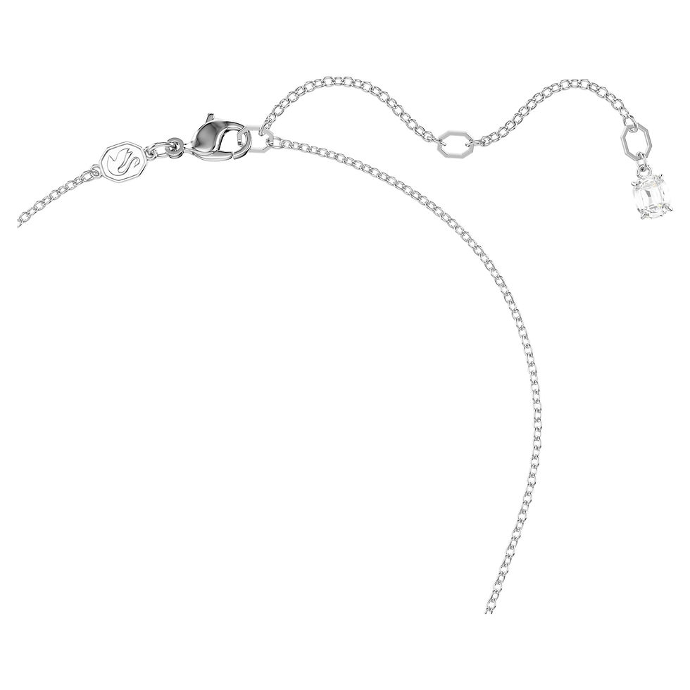 Miniatura: Swarovski - PENDENTE INSIGNE, TAGLIO ROUND, CROCE, BIANCO,PLACCATO RODIO 5675576