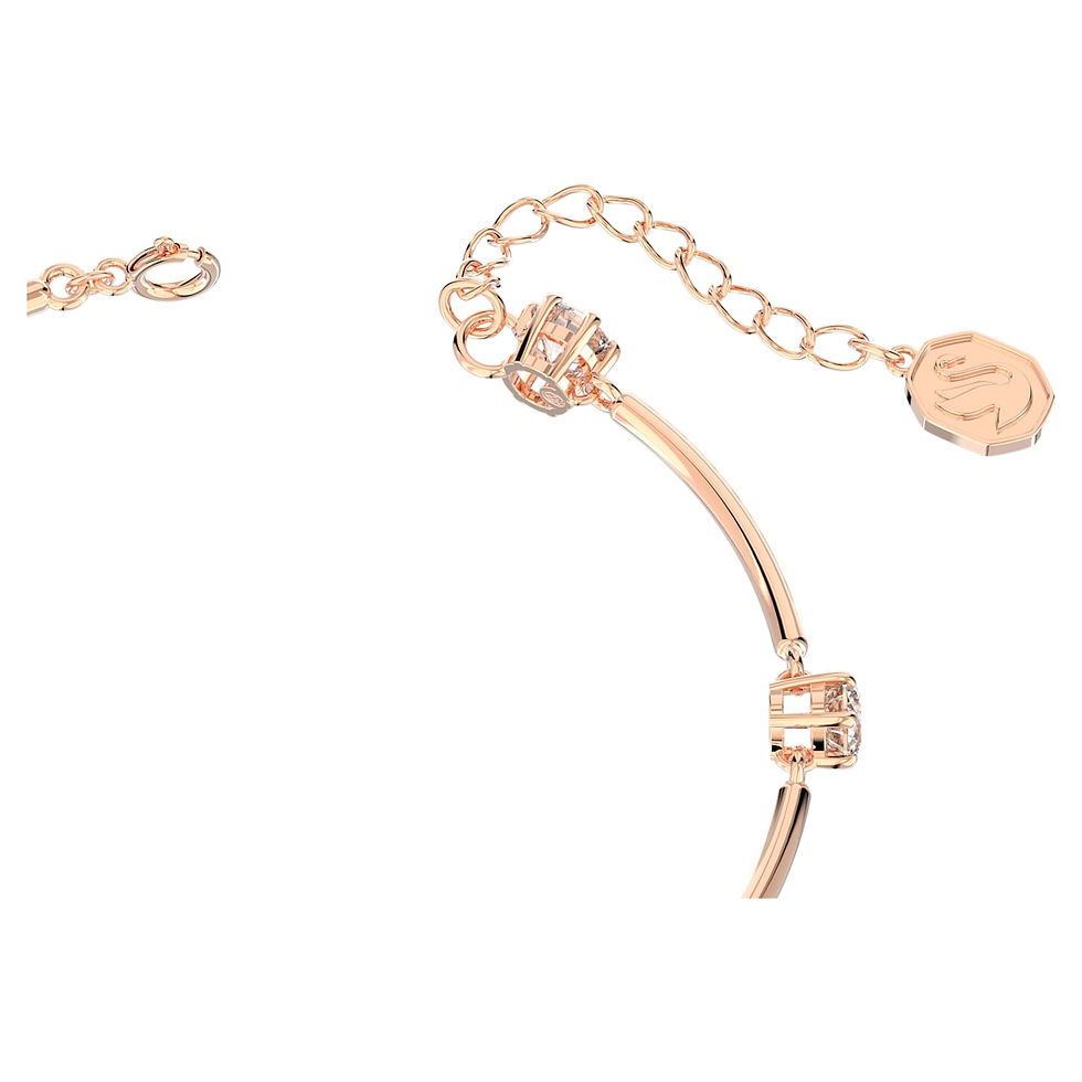 Miniatura: Swarovski - BRACCIALE RIGIDO CONSTELLA TONDO,BIANCO,PLAC COLOR ORO ROSA 5654495
