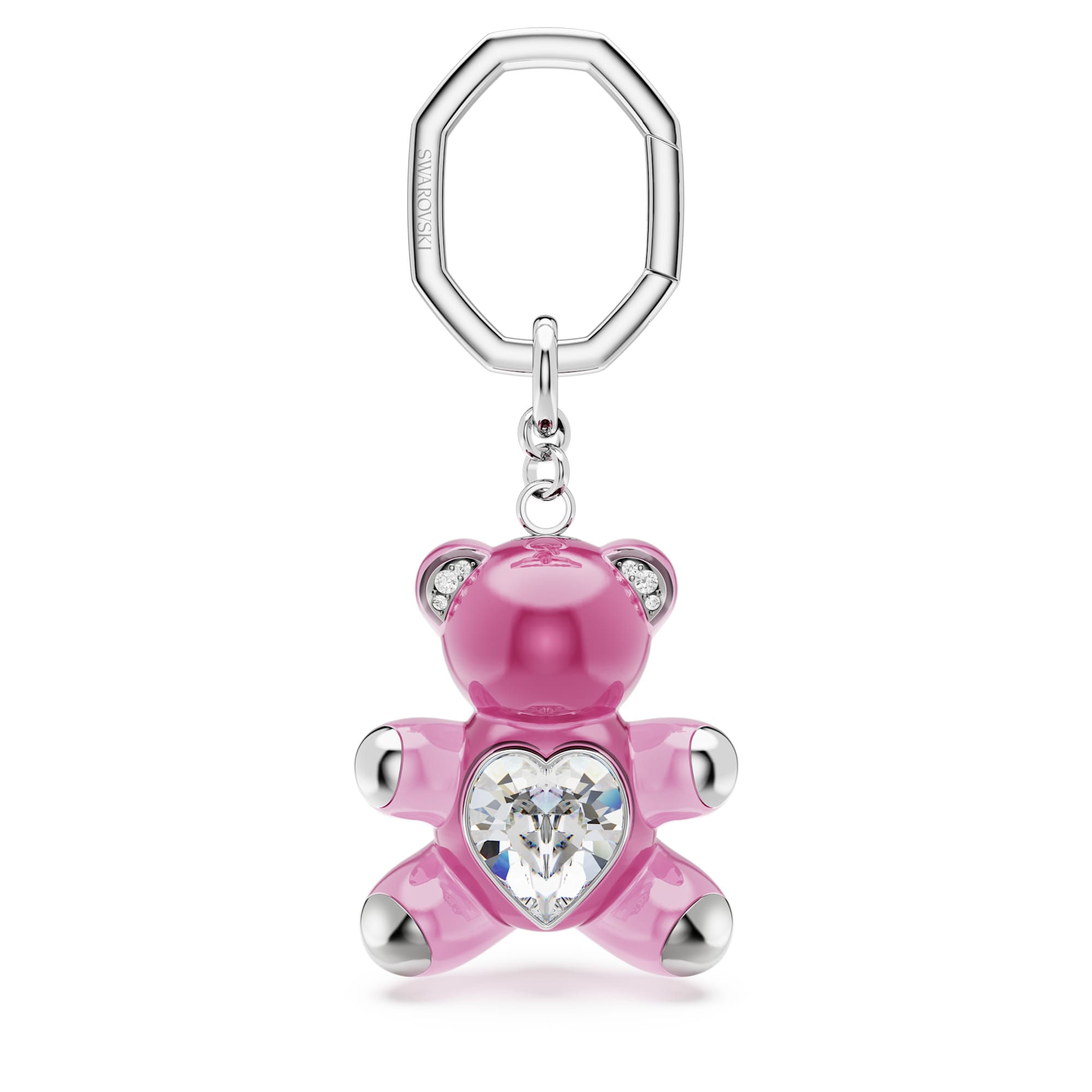 Swarovski -  PORTACHIAVI TEDDY, ORSO, ROSA, PLACCATO RODIO 5735365