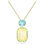 Miniatura: Swarovski - COLLANA ORBITATAGLIO OTTAGONALE, MULTICOLORE, PLAC COL ORO 5640256