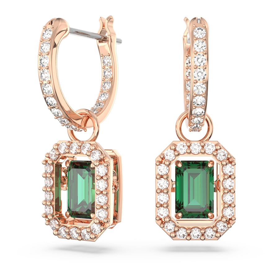 Miniatura: Swarovsky -  ORECCHINI PENDENTI MILLENIA, VERDI, PLAC COL O ROSA 5650068