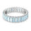 Miniatura: Swarovski - ANELLO MATRIX TAGLIO BAGUETTE, BLU, PLACCATO RODIO 5661910