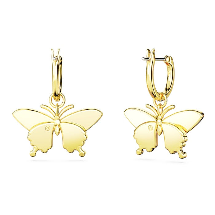 Miniatura: Swarovski -   ORECCHINI PENDENTI IDYLLIAFARFALLA, MULTICOL, PLA COL ORO 5670055
