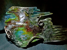 Lampe en résine et métal 