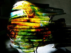 Lampe en résine et métal 