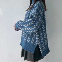 リサイクルエコアソート ビッグサイズニットプルオーバー