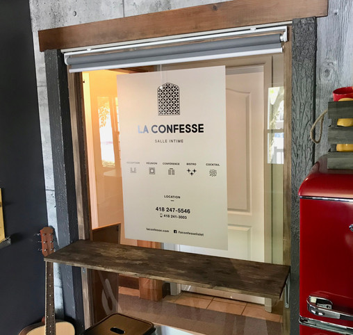 Vinyle givré avec impression