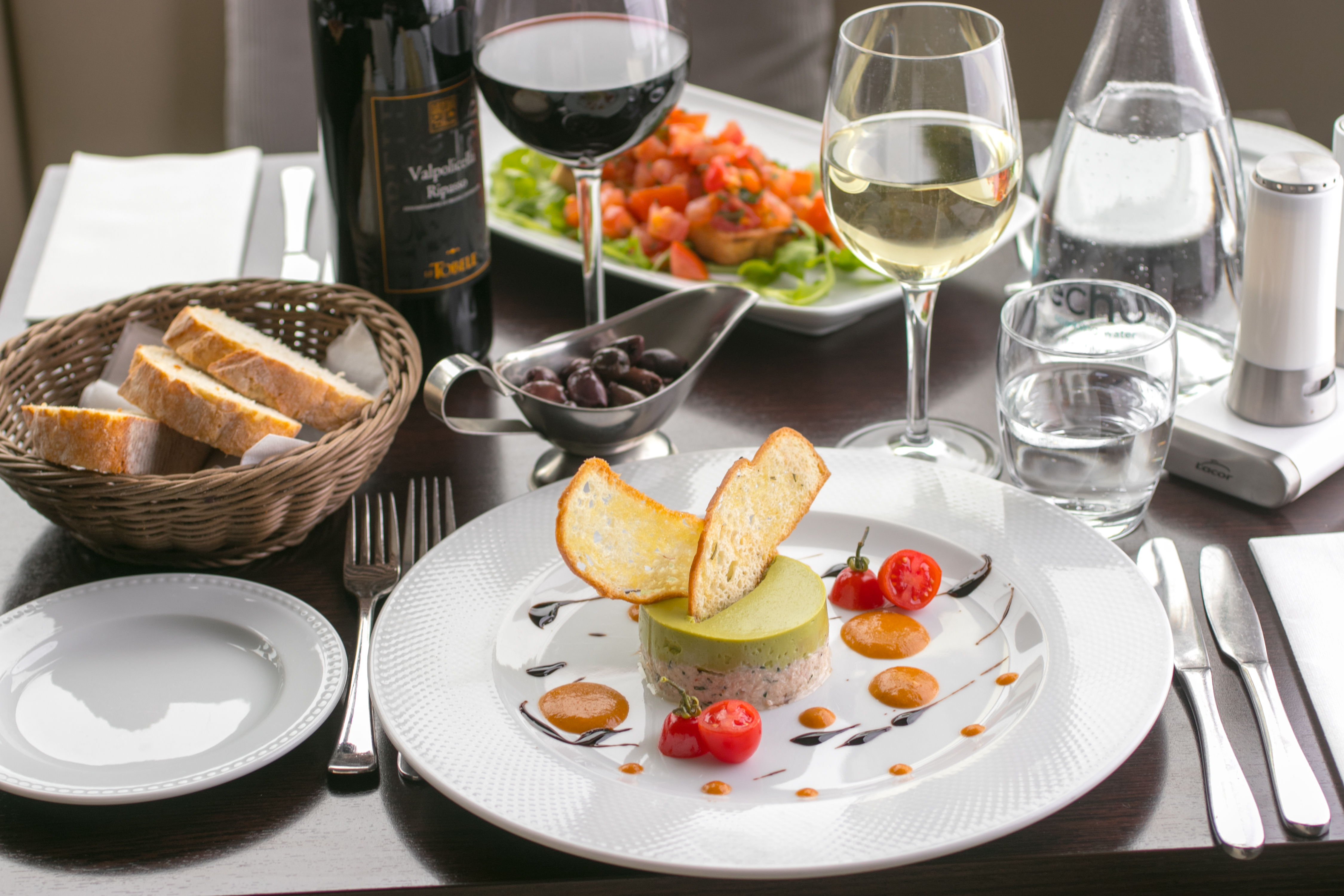 Arranged Food and Objects