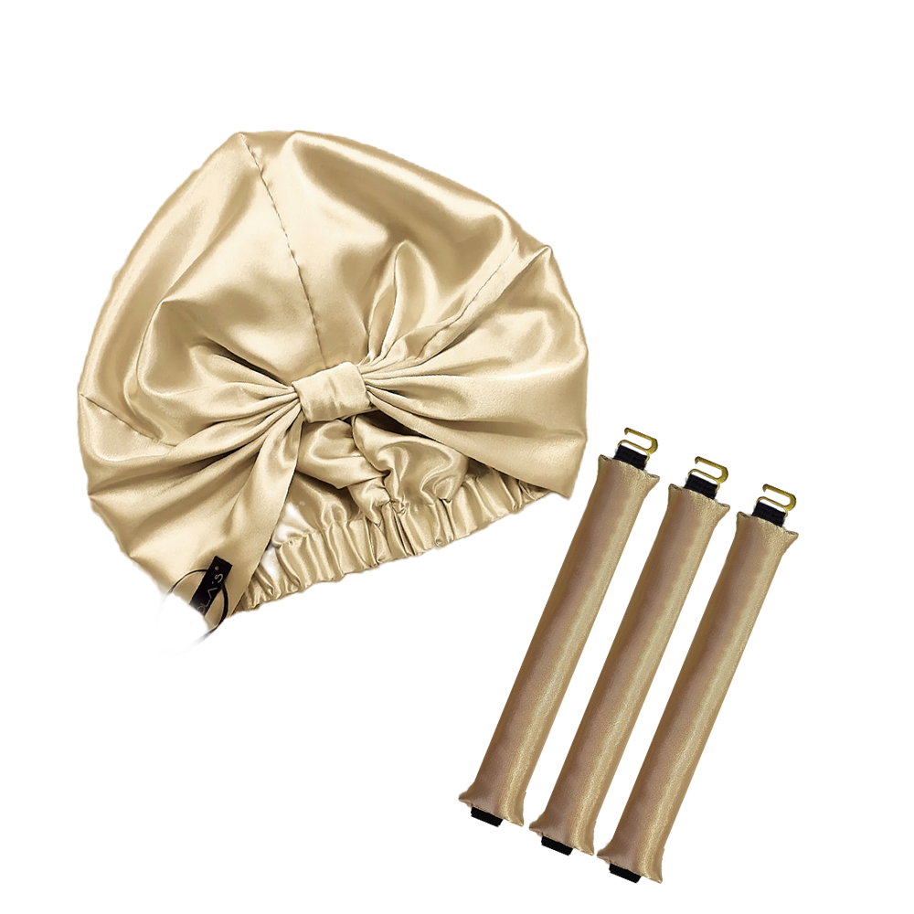 BOW TURBAN & 3 ROLLERS
