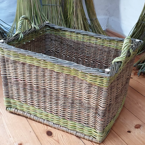 Large rectangular log baskets BeaghmoreBaskets