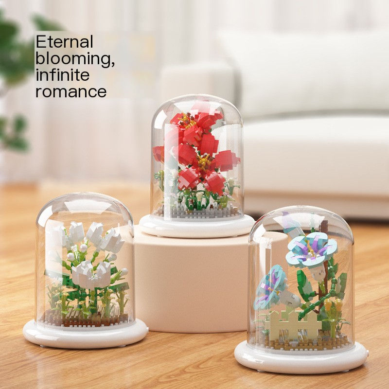 Eternal Flower Bouquet Sunflower Building Block Set
