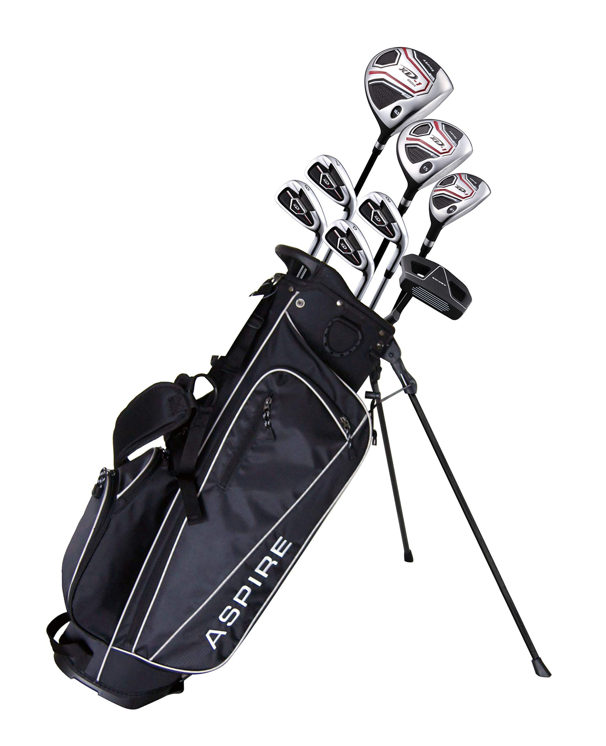 Aspire XD1 Teenager Complete Golf Set Includes Driver Fairway Hybrid 7 8 9 Wedge