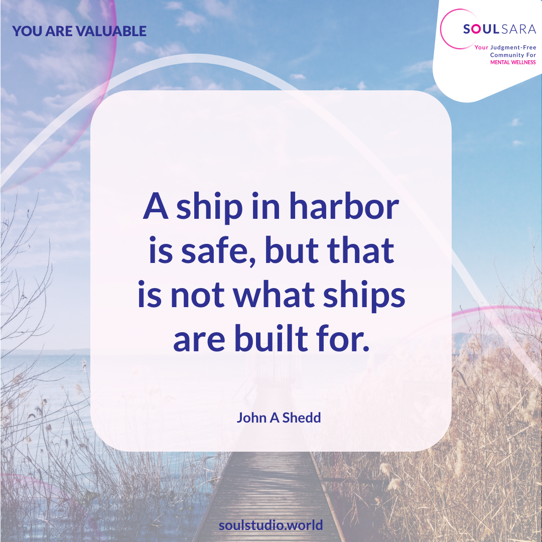 "A ship in harbor is safe, but that is not what ships are built for." content media