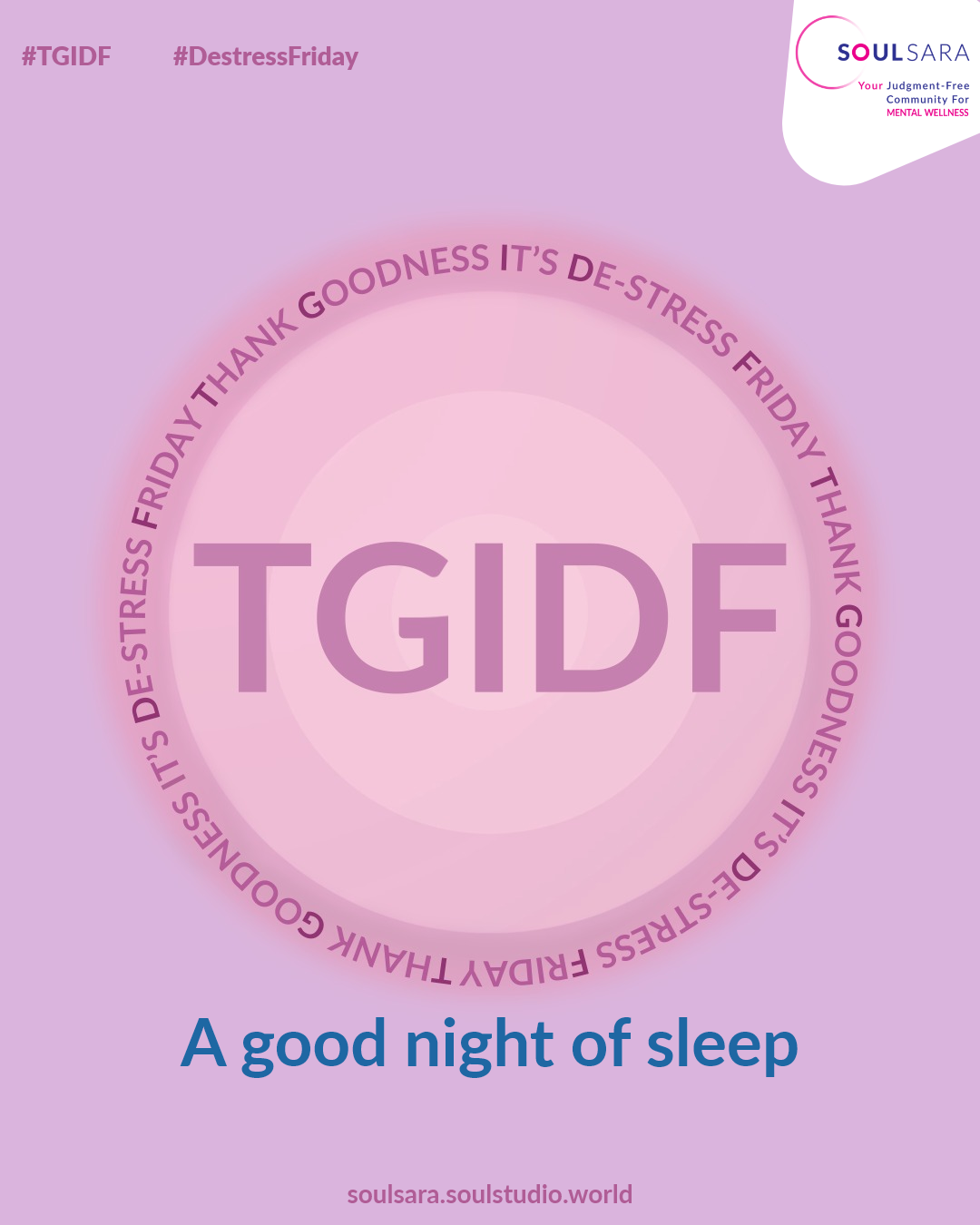 TGIDF! Tips for a good night of sleep content media