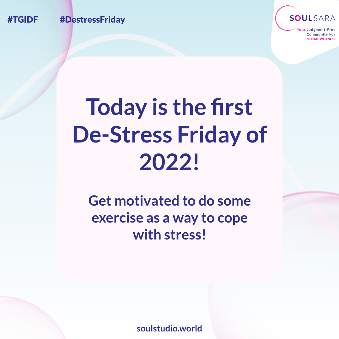 It's the first De-stress Friday of 2022! content media