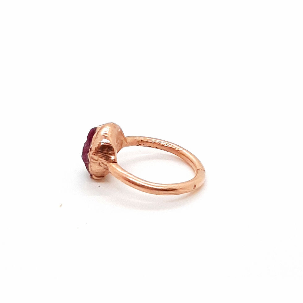 Thumbnail: Electroformed Ruby Ring Size 7