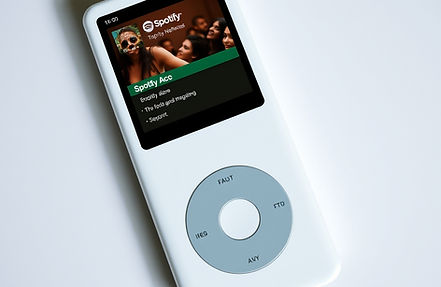 An iPod with spotify connectivity