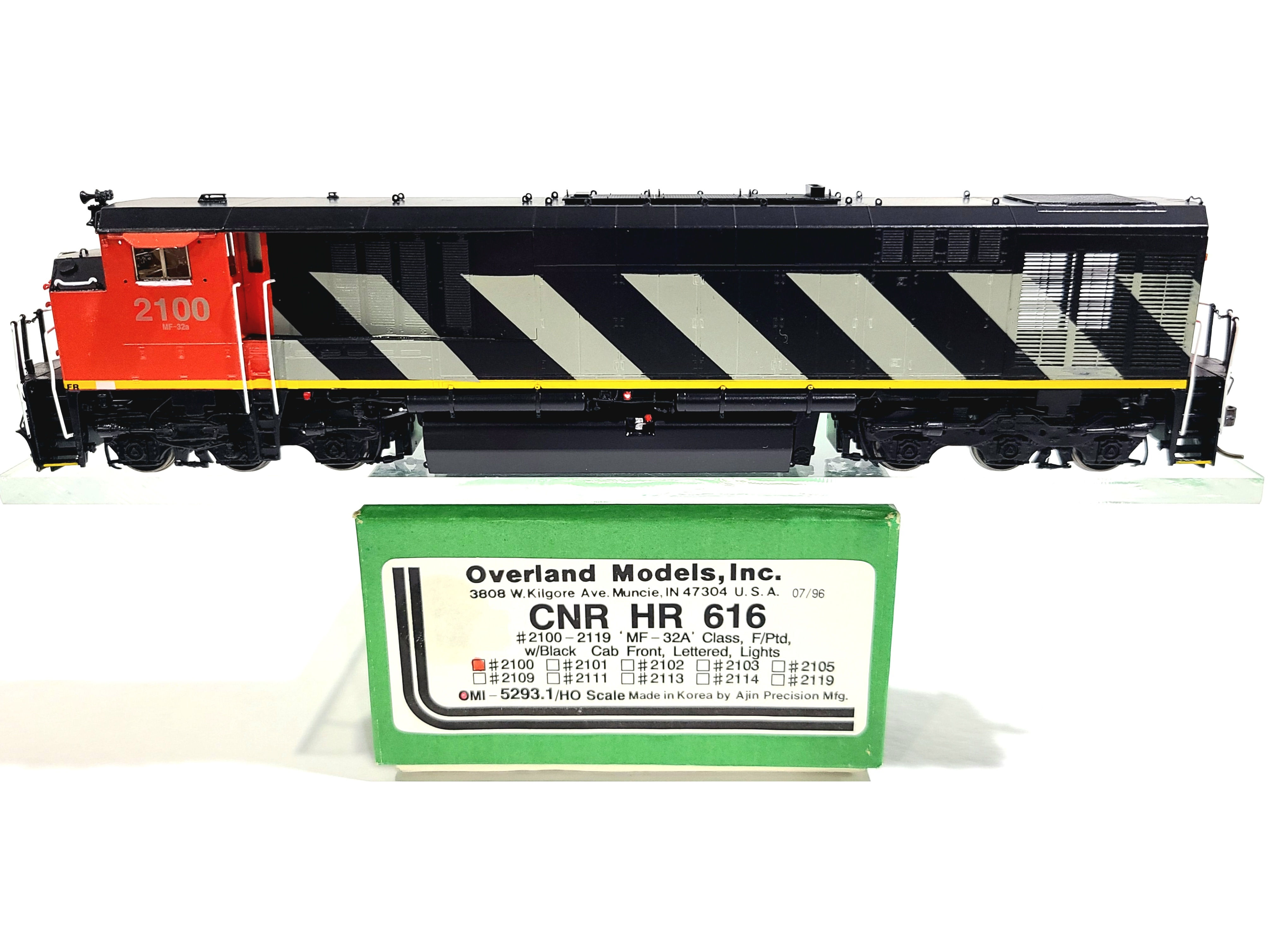 Overland OMI CN CNR HR616 Canadian National #2100 HO Brass Model #5293.1