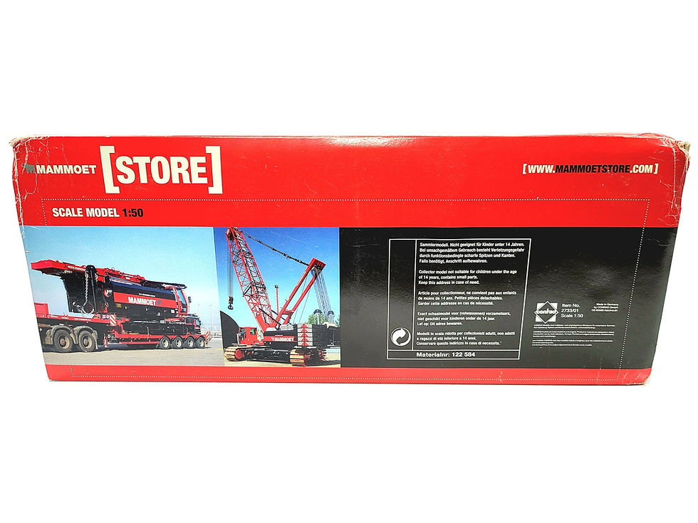 Thumbnail: Sennebogen 5500 SL Crawler Crane with Extension Kit - Mammoet