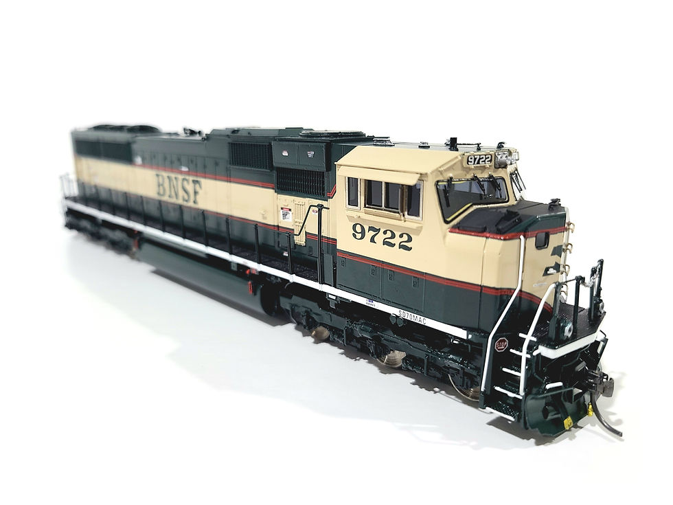 Thumbnail: Overland OMI BNSF SD70MAC Burlington Northern Executive #9722 HO Brass #7902.1