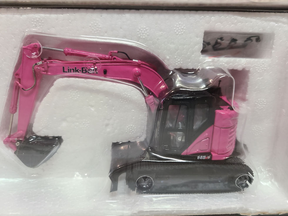 Thumbnail: Link-Belt 145 X4 Spin Ace Excavator - Breast Cancer Pink