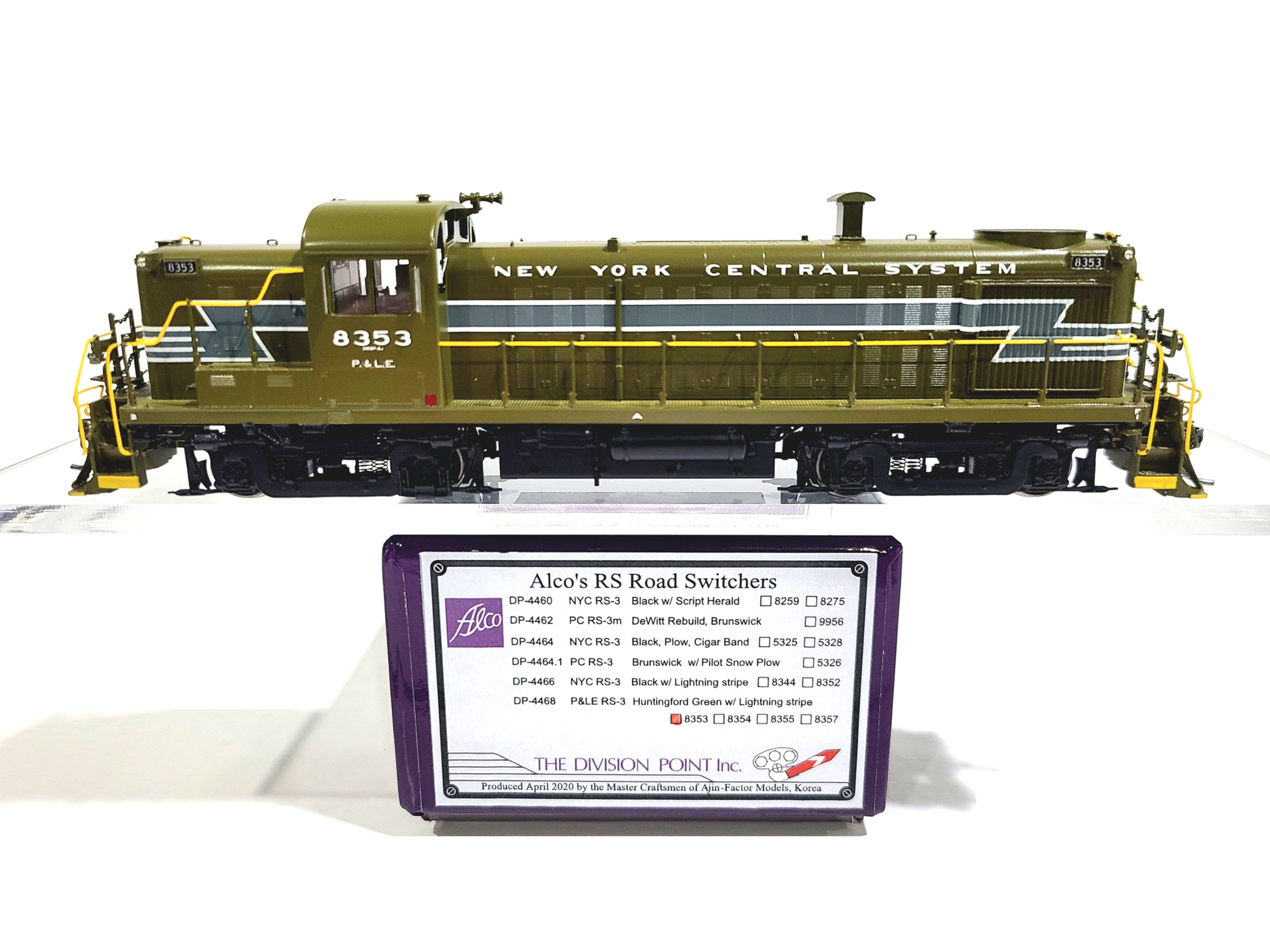 Division Point P&LE NYC Alco RS-3 Pittsburgh & Lake Erie #8353 HO Brass #DP-4468