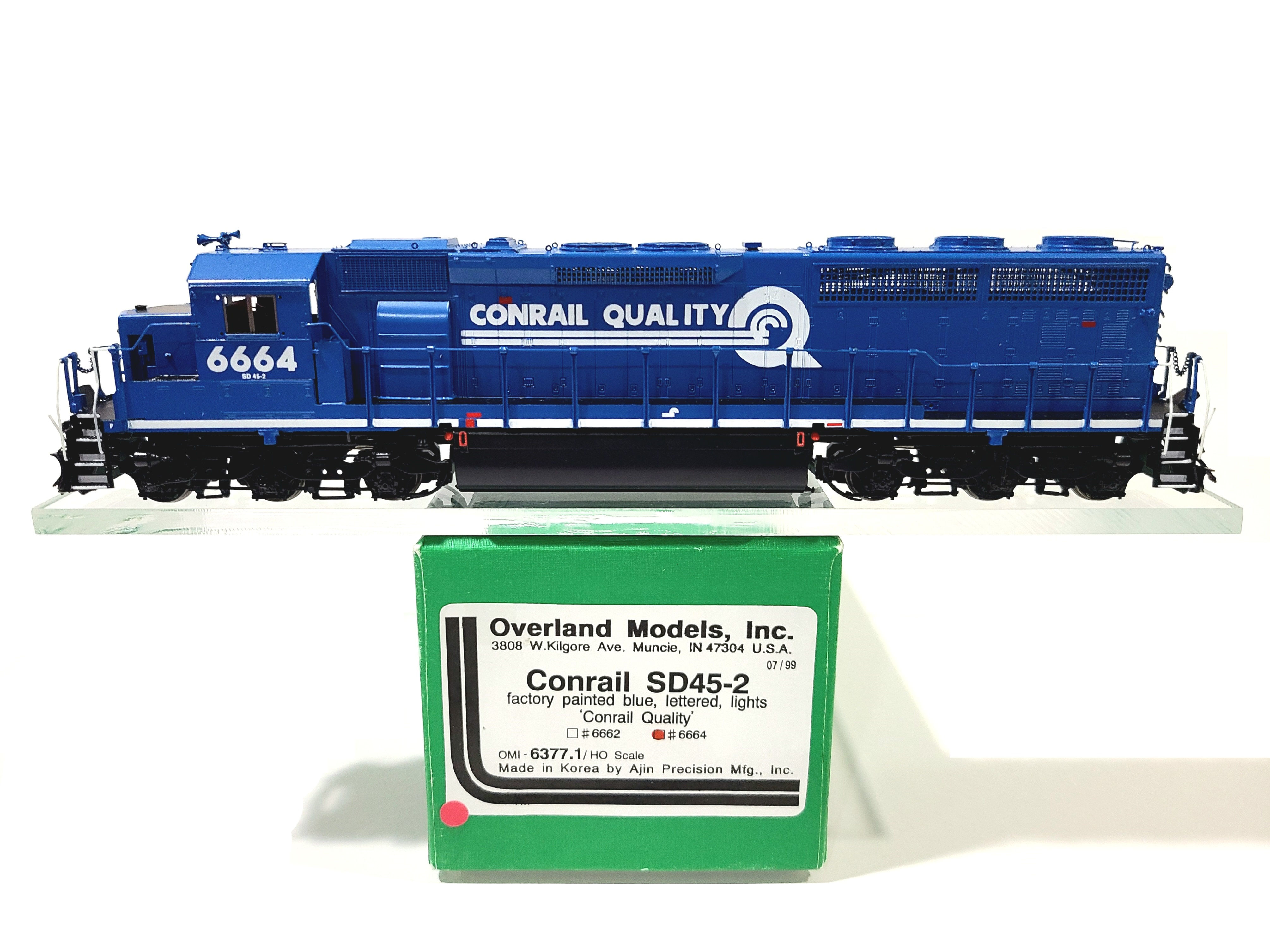 Overland OMI CR EMD SD45-2 Conrail Railway #6664 HO Brass Model #6377.1