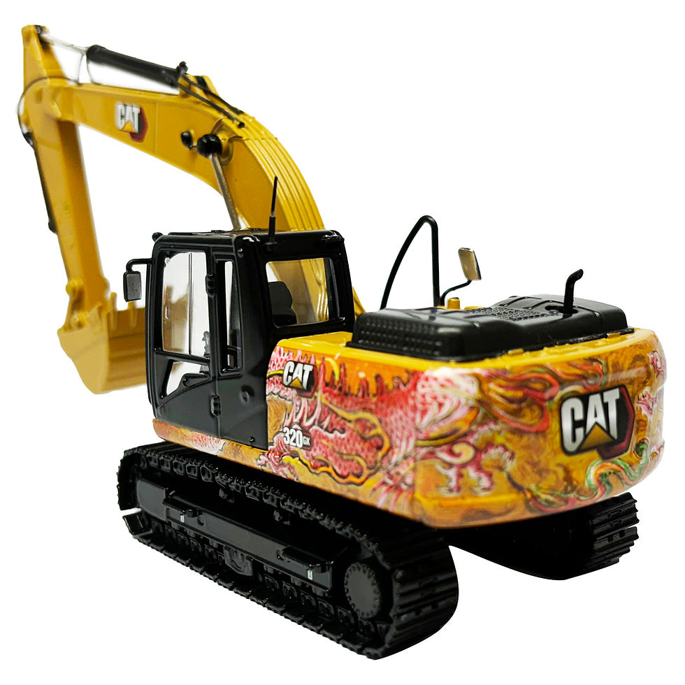 Thumbnail: Cat 320 GX Hydraulic Excavator with Dragon Totem Decoration