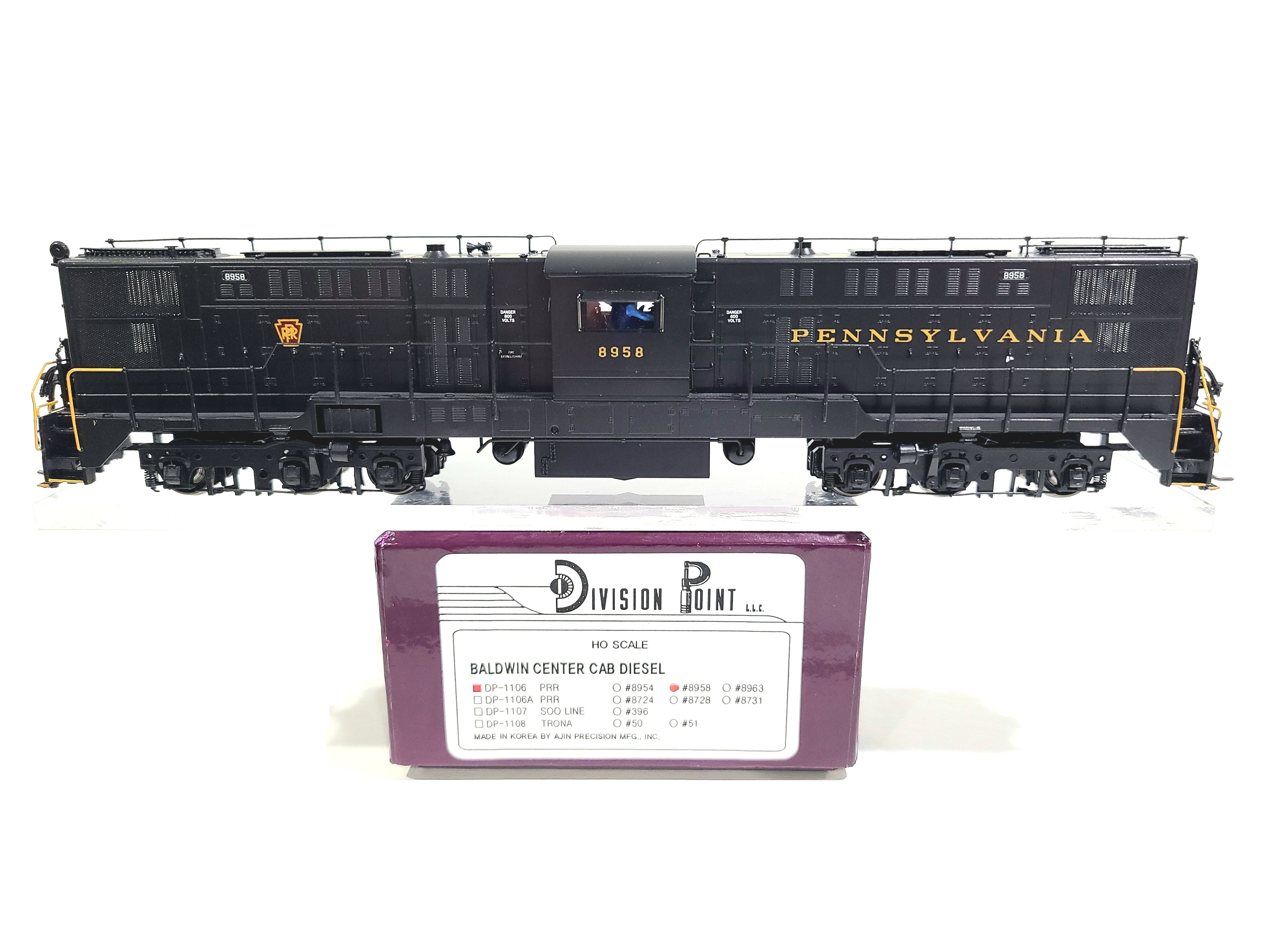 Division Point PRR Baldwin Center Cab Pennsylvania #8958 HO Brass Model DP-1106