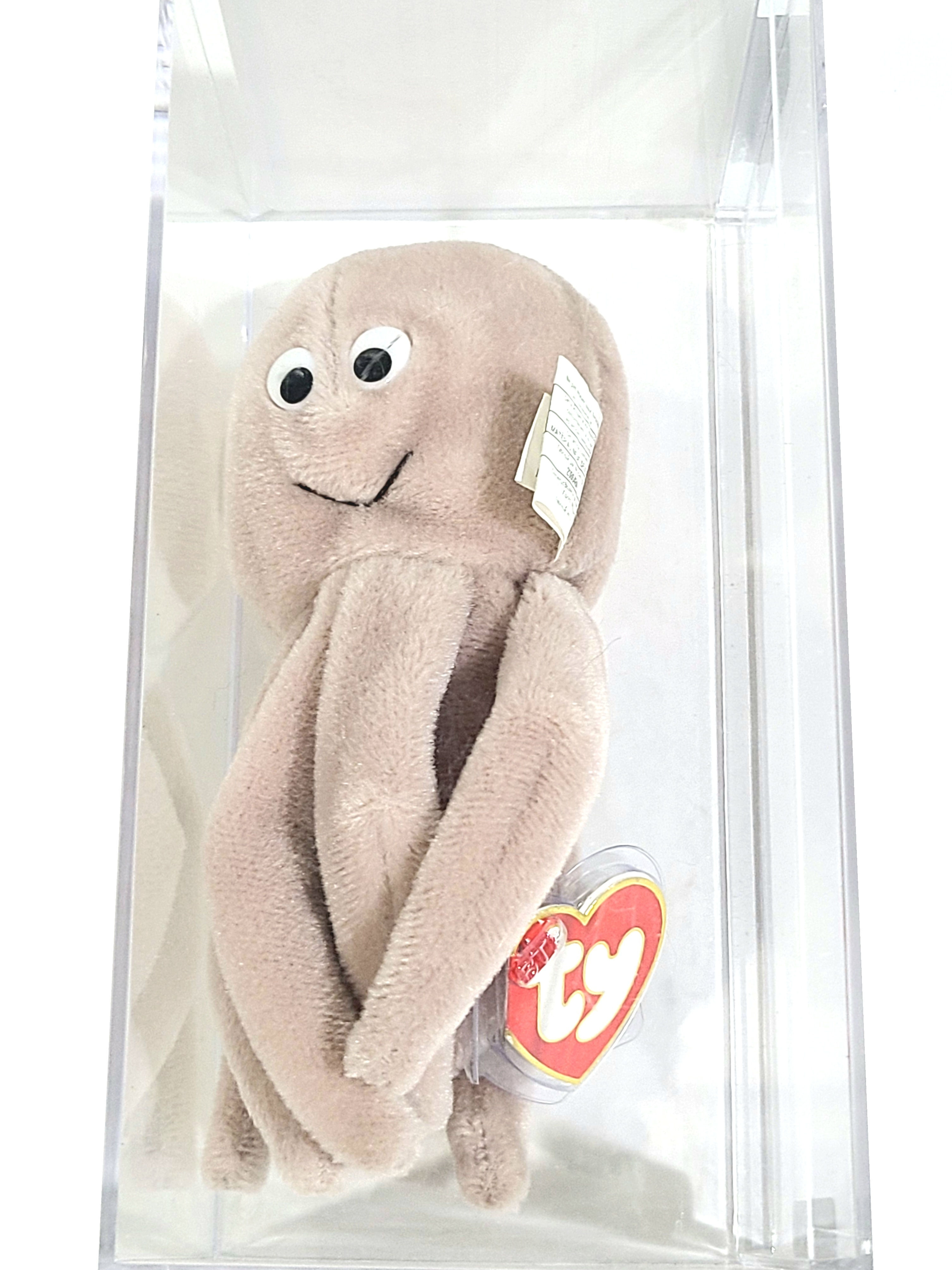 Ty Beanie Baby 3rd 1st Gen Gray Tan Inky Canadian TBB Authenticated MWMT-MQ