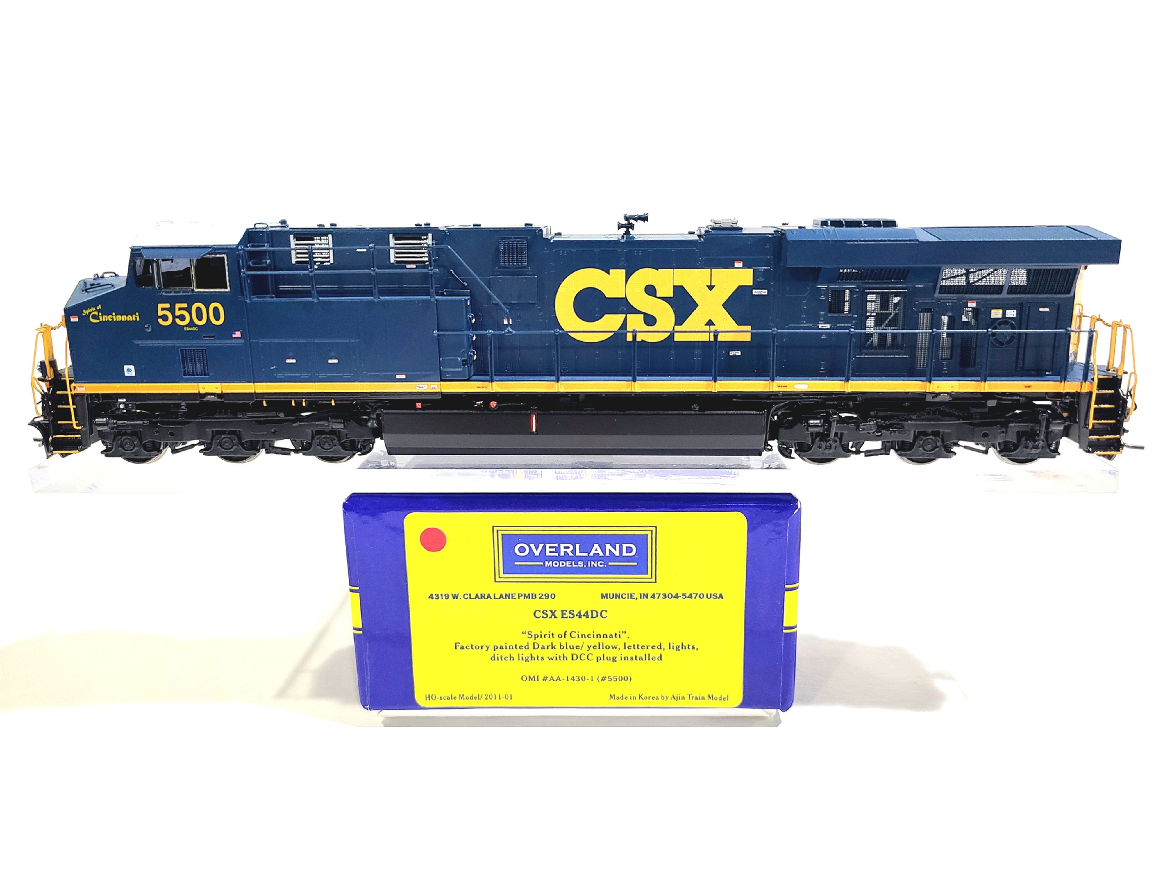 Overland OMI CSX GE ES44DC CSX Transportation #5500 HO Brass Model AA-1430-1 DCC