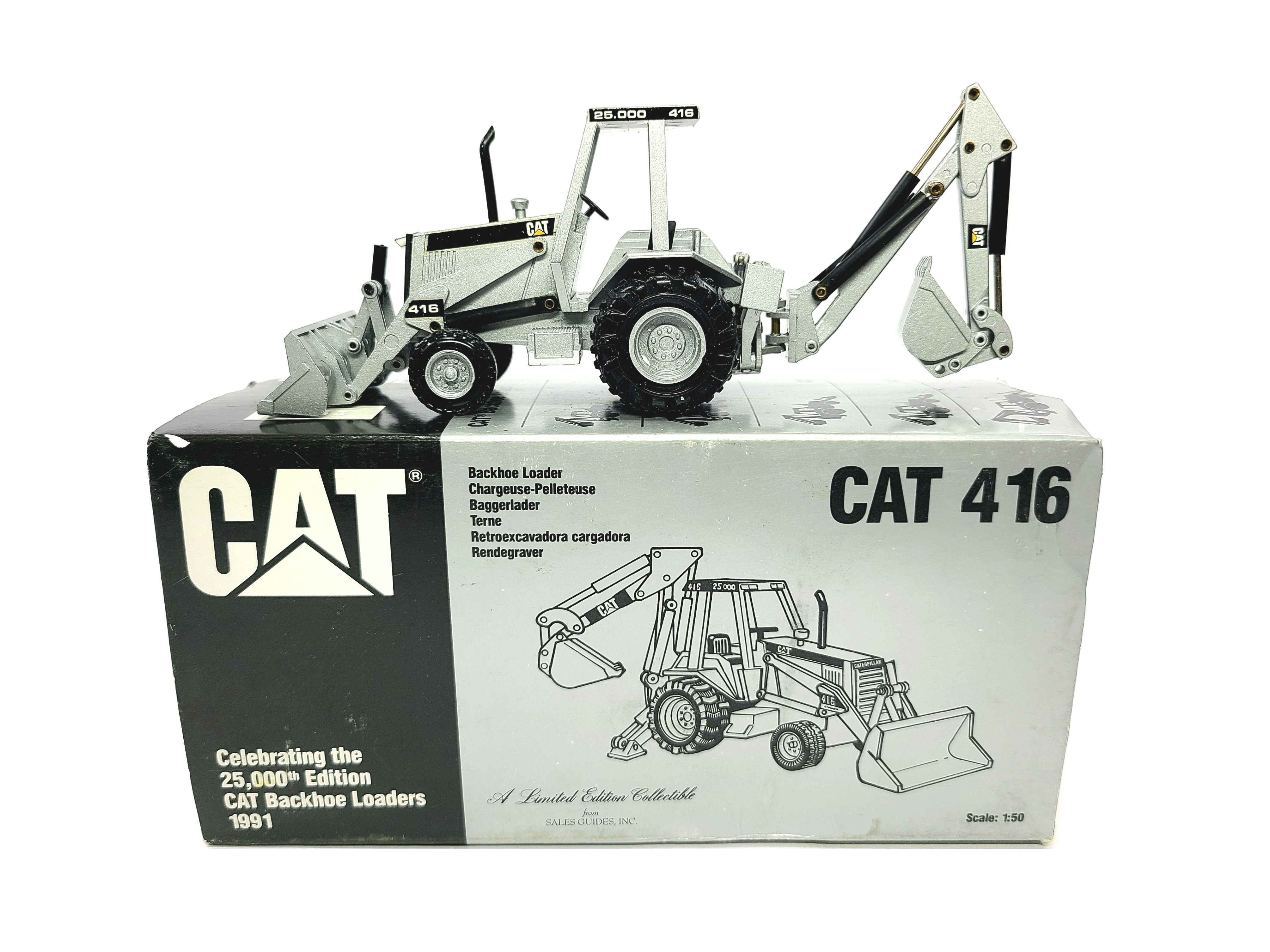 Caterpillar 416 Backhoe Loader - Silver