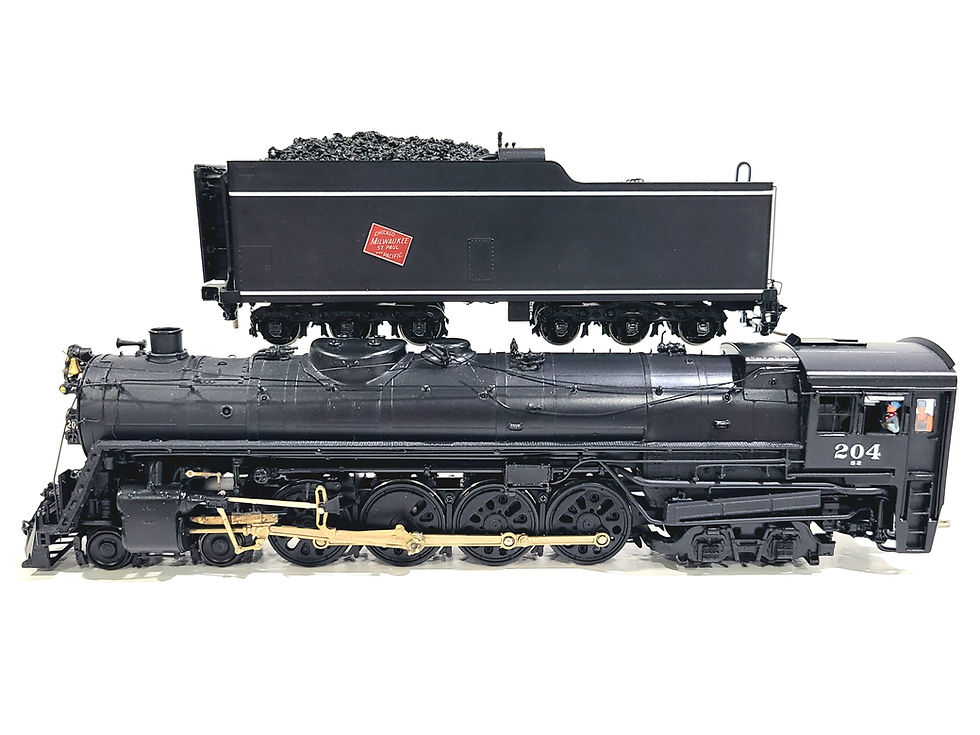 Thumbnail: Overland OMI MILW S2a 4-8-4 Steam Milwaukee Road #204 HO Brass Model #1586.1