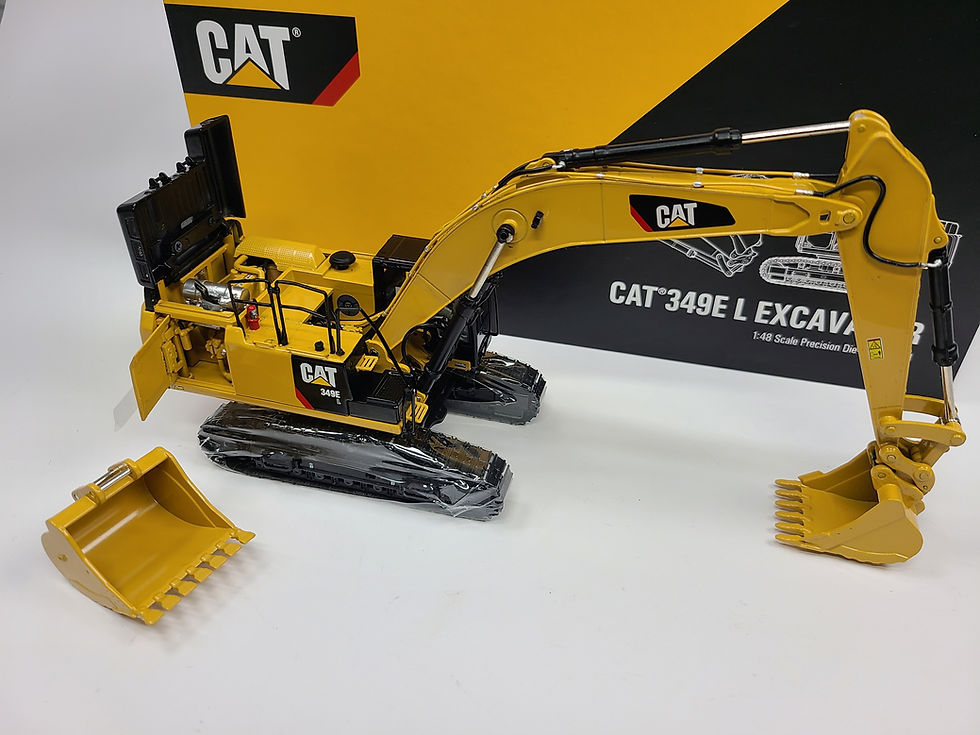 Thumbnail: Caterpillar 349E L Excavator with Quick Coupler and 2 Buckets