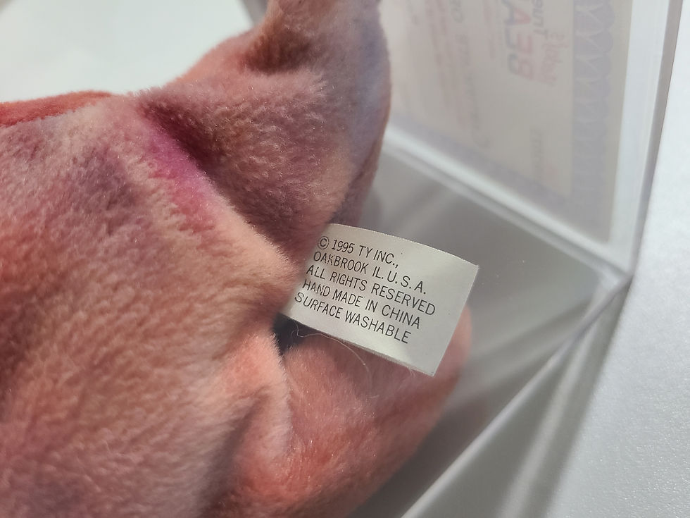 Thumbnail: Ty Beanie Baby 3rd 1st Gen Rex TBB Authenticated MWCT