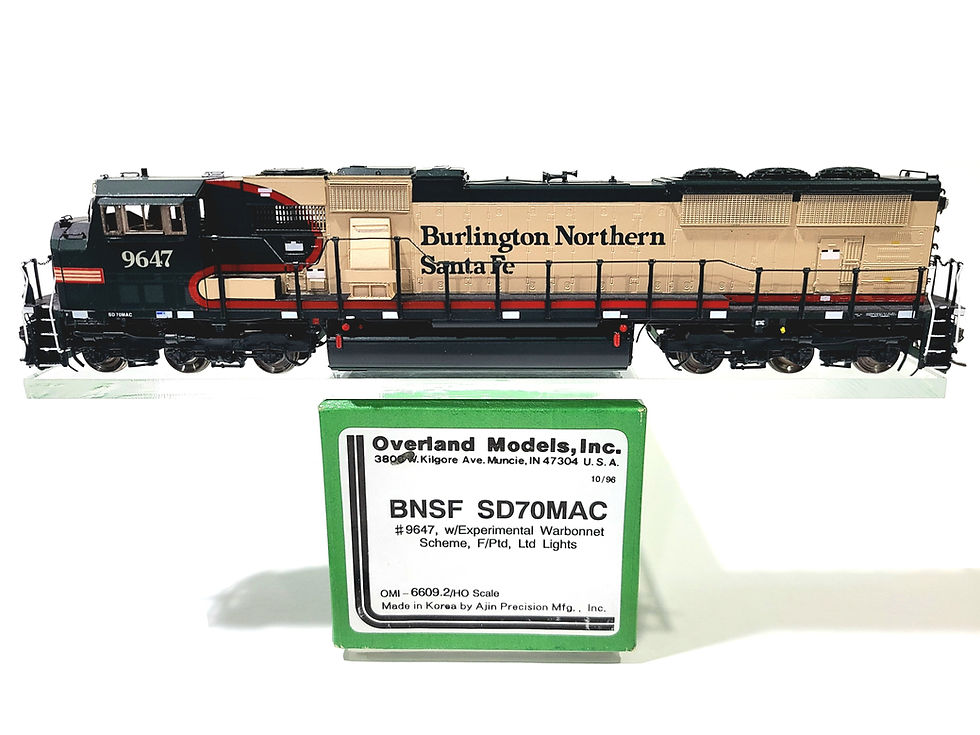 Overland OMI BNSF SD70MAC Burlington Northern Santa Fe #9647 HO Brass #6609.2