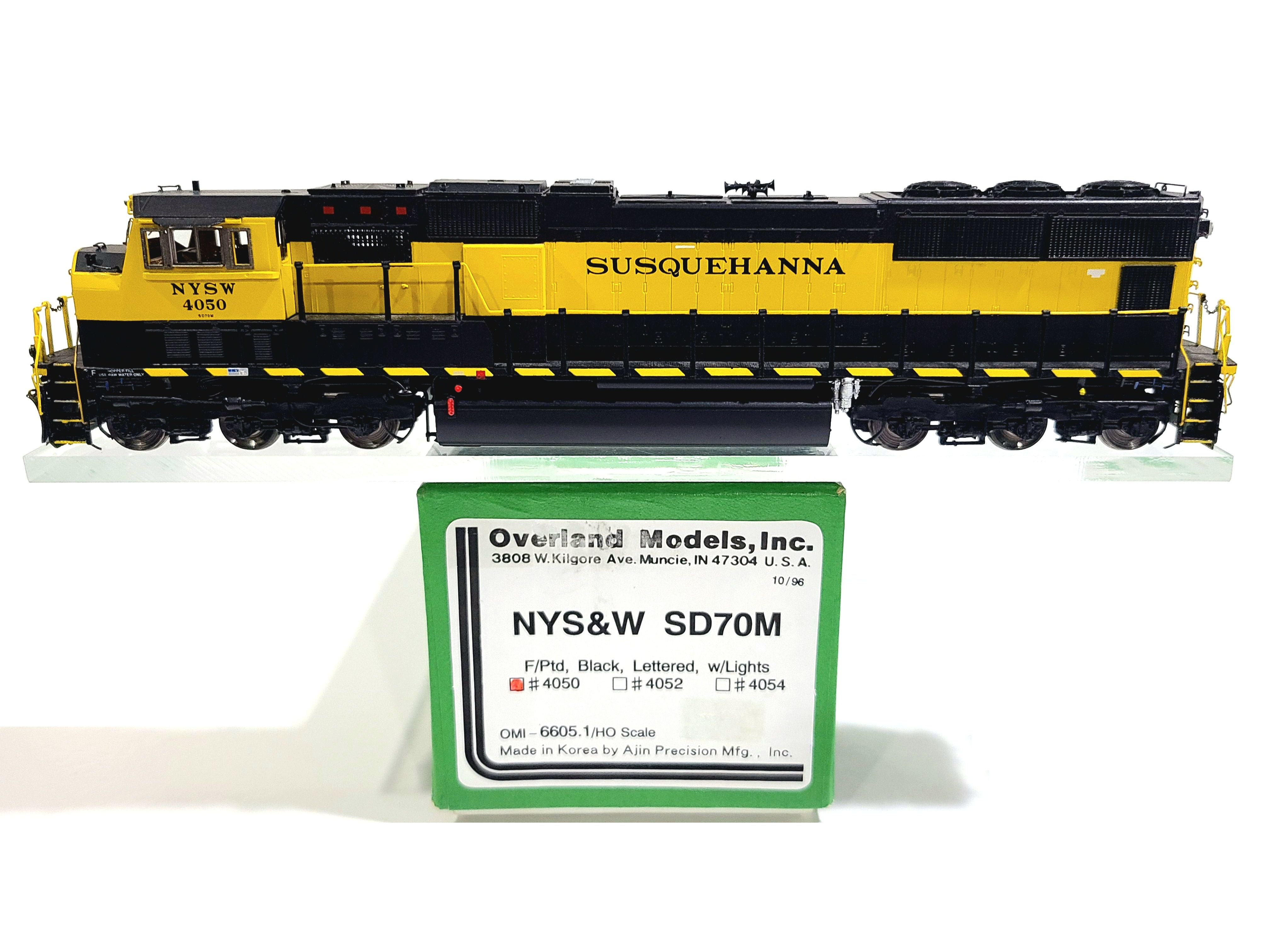 Overland OMI NYS&W EMD SD70M New York Susquehanna Western #4050 HO Brass #6605.1