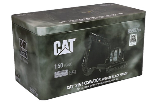 キャタピラー　CAT 315 EXCAVATOR SPECIAL BLACK 1:50 Cat 395 Large Hydraulic Excavator — Diecast Masters America