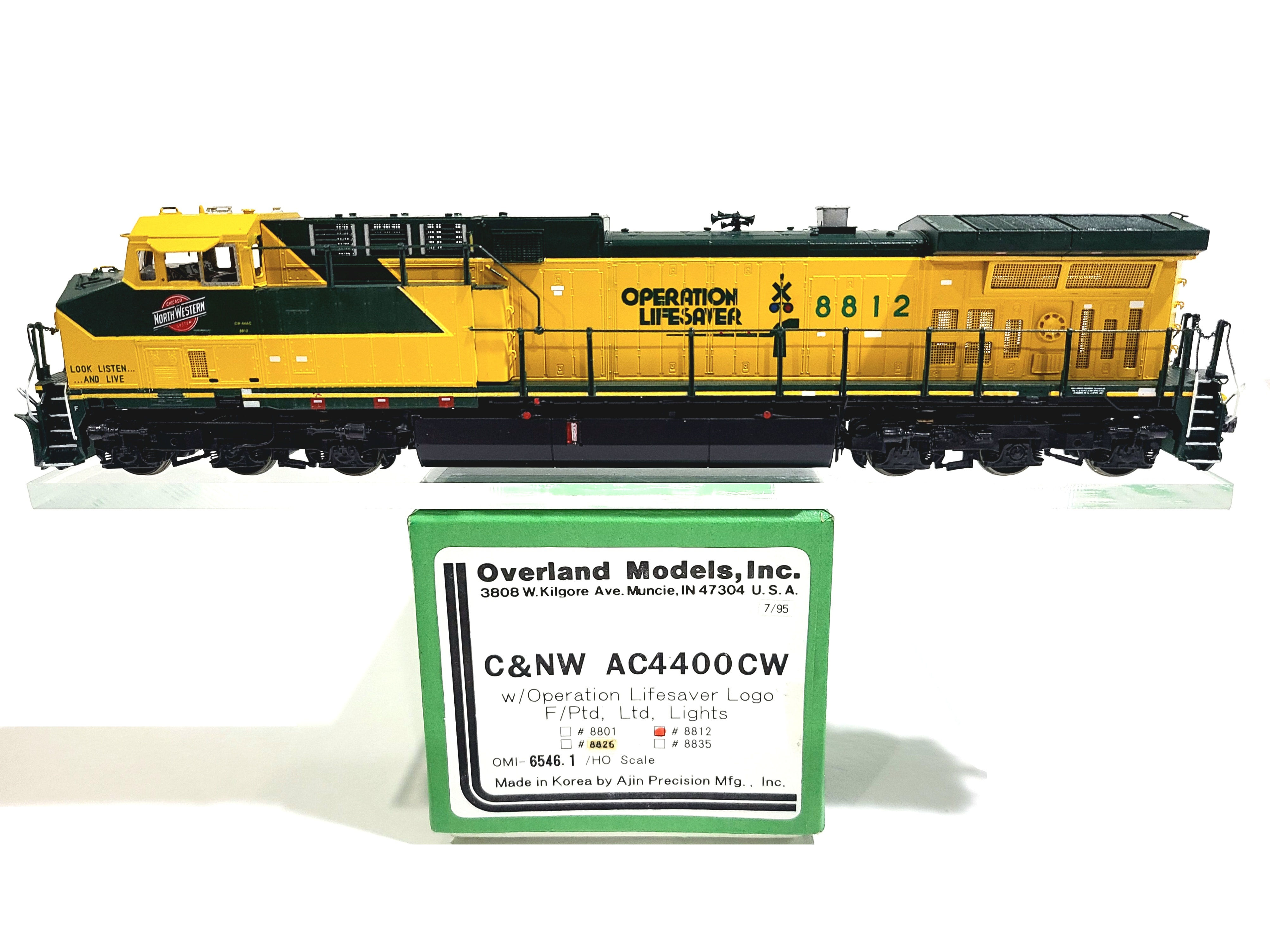 Overland OMI C&NW GE AC4400CW Chicago Northwestern #8812 HO Brass Model #6546.1