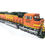 Thumbnail: Overland OMI BNSF SD70MAC Burlington Northern Santa Fe #9870 HO Brass #6622.1