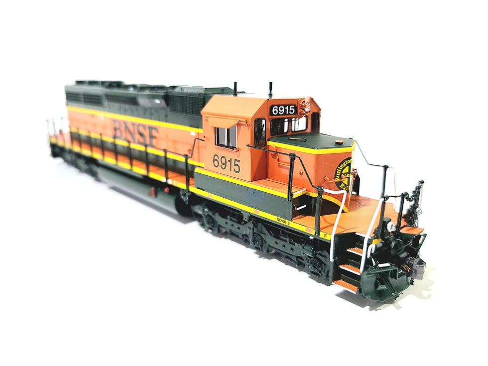 Thumbnail: Overland OMI BNSF EMD SD40-2 Burlington Northern Santa Fe #6915 HO Brass #6686.1