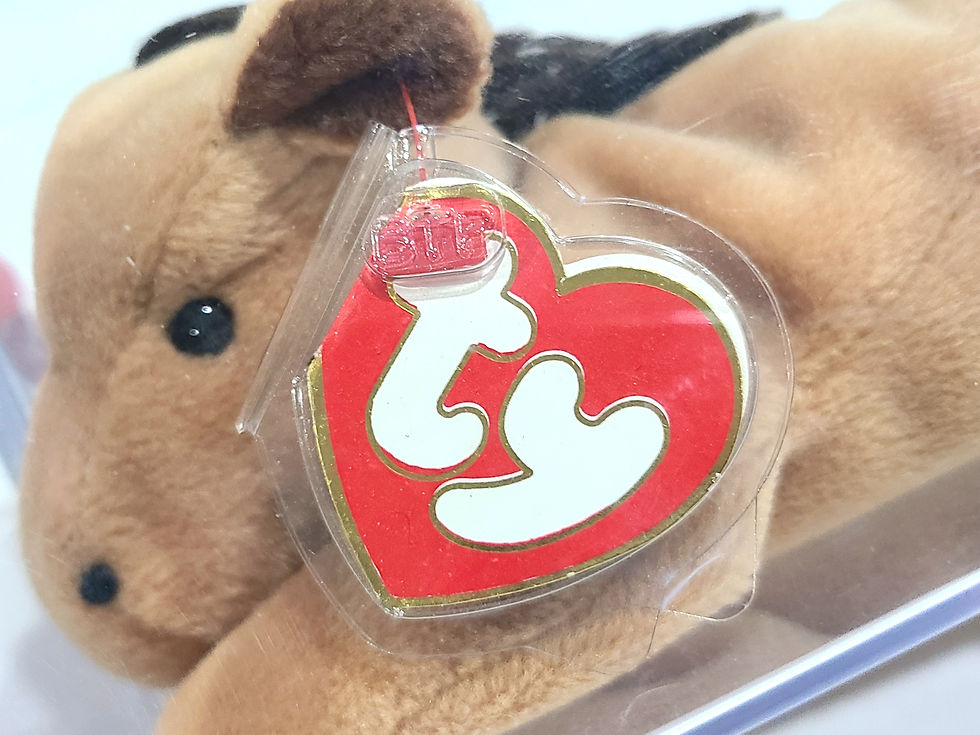 Thumbnail: Ty Beanie Baby 3rd 1st Gen Derby Fine Mane TBB Authenticated MWMT-MQ