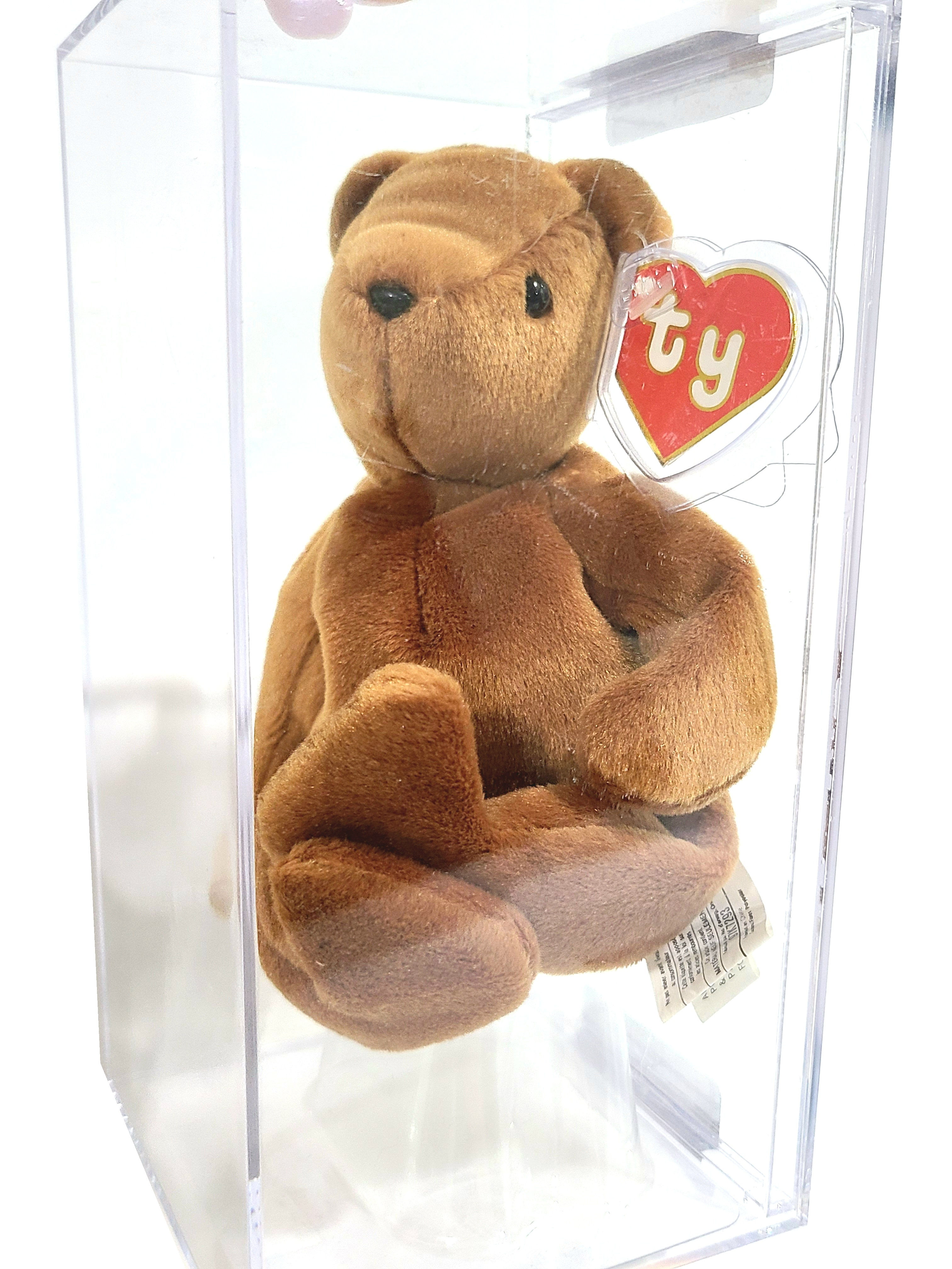 Ty Beanie Baby 2nd 1st Gen OF Old Face Brown Teddy Canadian TBB Auth'd MWMT-MQ