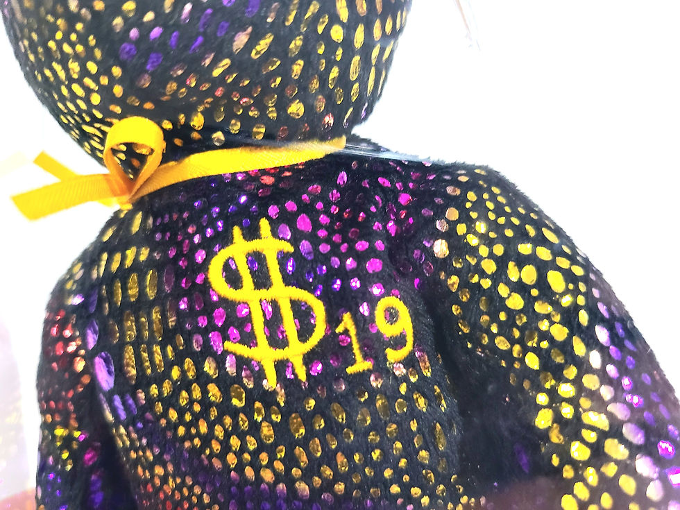 Thumbnail: Ty Beanie Baby Billionaire #19 Bear Signed TBB Authenticated MWMT-MQ