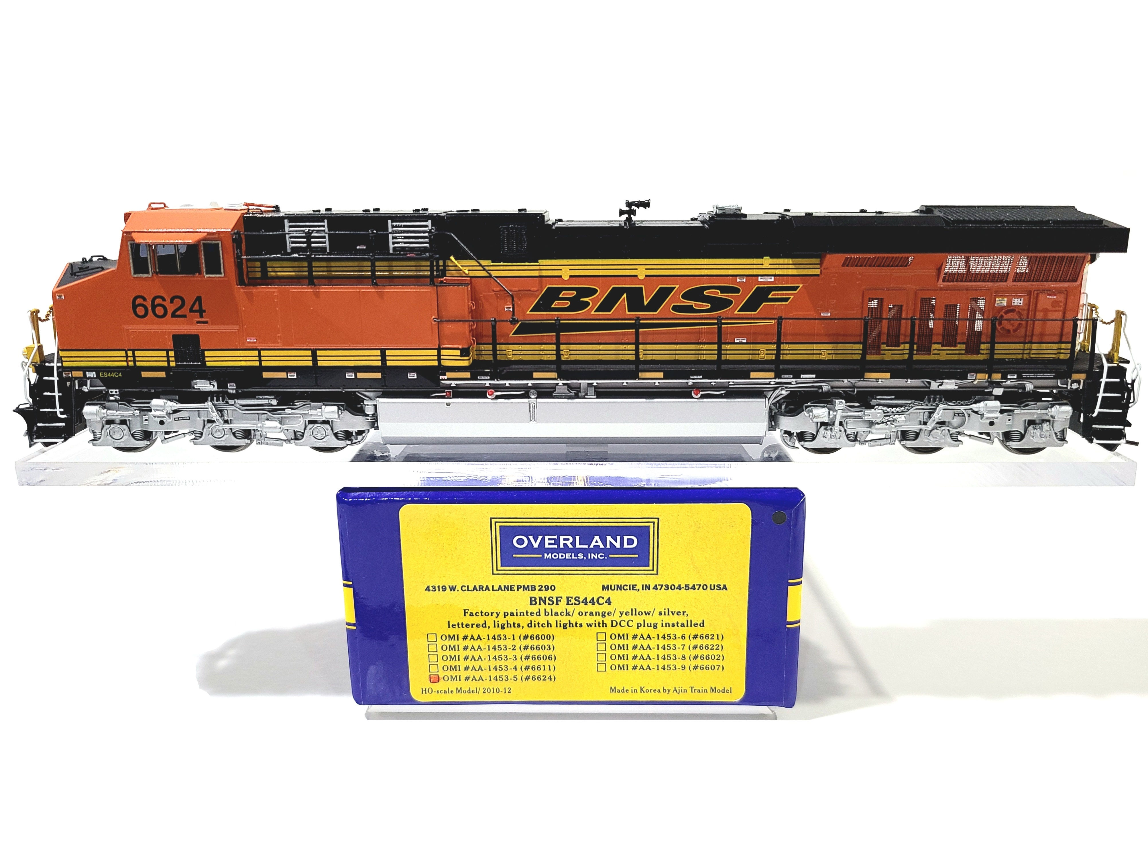 Overland OMI BNSF ES44C4 Burlington Northern Santa Fe #6624 HO Brass #AA-1453-5