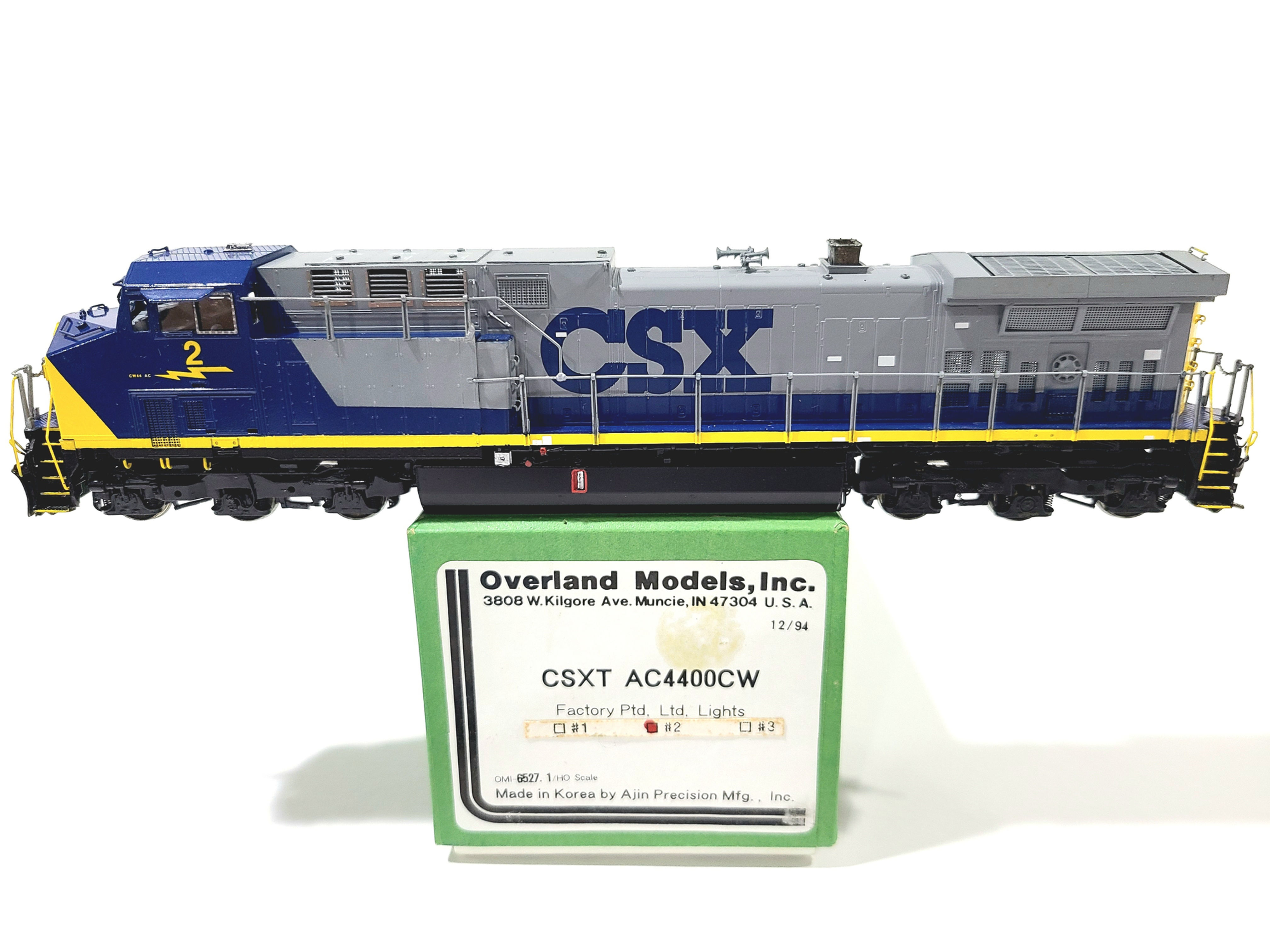 Overland OMI CSX GE AC4400CW CSX Transportation #2 HO Brass Model #6527.1